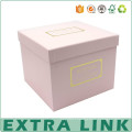 Guangzhou Suppliers Custom Logo Square Shape Pink Floras Paperboard Packaging Box